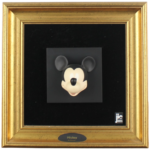 Mickey Mouse face wall art _Jie Gantofta Sweden _golden frame