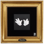 Mickey Mouse hands wall art _Jie Gantofta Sweden _gold painted frame