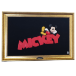 Mickey Mouse lying on his name wall art _Jie Gantofta Sweden