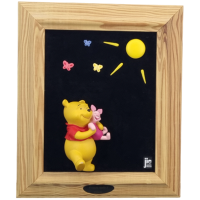 Winnie the Pooh with Piglet wall art friends spells 2 - JIe Gantofta Sweden