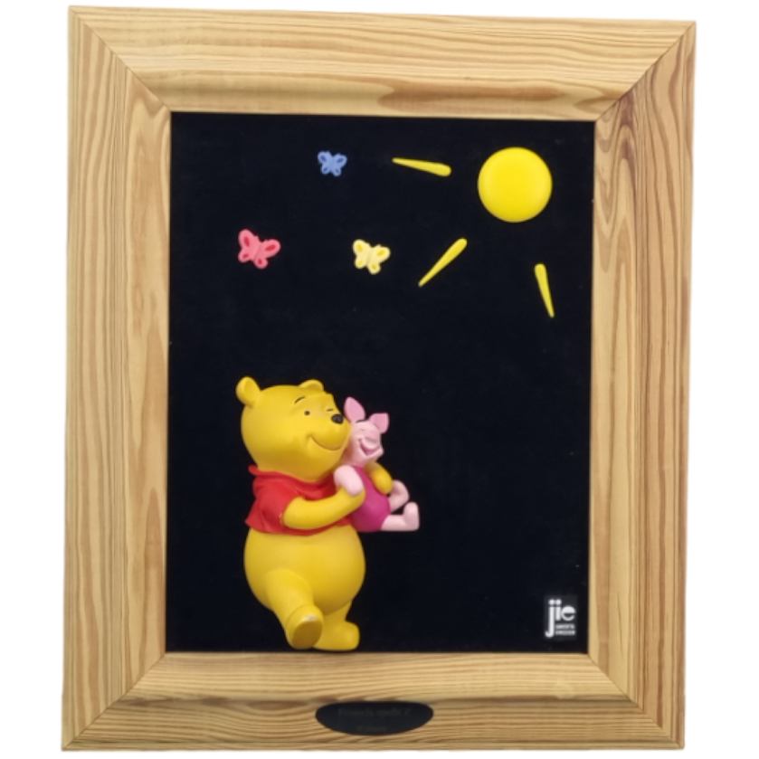 Winnie the Pooh with Piglet wall art friends spells 2 - JIe Gantofta Sweden